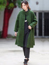 Plus Size Winter Women Casual Loose Woolen Coat