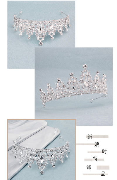 explosion crown classic baroque retro hair accessories luxury diamond bridal wedding accessories photo headdress