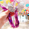 children&#39;s cartoon  color wig hair rope headdress cheap scrunchies