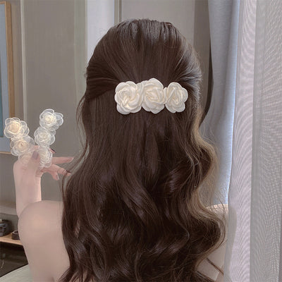 camellia hair clip korean personality flower hair accessories