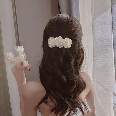 camellia hair clip korean personality flower hair accessories