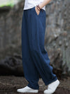 Women Vintage Vintage Solid Fleece-lined Pants