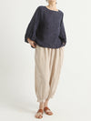 Plus Size Linen Casual Women Loose Harem Pants