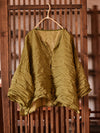 Women Summer Vintage Button-up Long Sleeve Linen Shirt