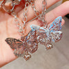 butterfly metal geometric hollow hair clip