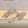 butterfly metal geometric hollow hair clip