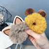 cute cat ears plush hair ring