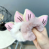 cute cat ears plush hair ring