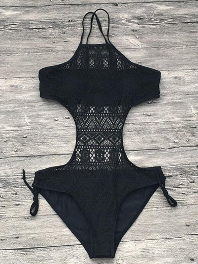 Sexy Hollow One-piece Swimwear