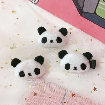 cute panda plush handmade hair clip hair tie brooches 1 piece