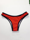 Sport-Style Solid Color Bandage Bikini Swimsuit