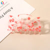 qiyue korean style summer fresh texture plastic hairpin fruit head clip cute girl heart back head hair claw headdress