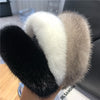 women's elegant solid color plush hair band