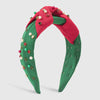 Christmas Cute Women's Color Block Imitation Pearl Rhinestone Hair Band