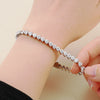 Simple Style Geometric Stainless Steel Zircon Tennis Bracelet In Bulk