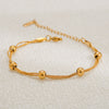 Simple Style Geometric Titanium Steel 18K Gold Plated Bracelets In Bulk