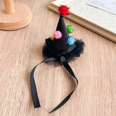 Children's Halloween Ghost Wizard's Hat Barrettes Baby Ghost Festival Clip Funny Pumpkin Hair Clip Side Clip Hair Accessories Headdress