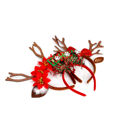 Cartoon Style Antlers Elk Plastic Hair Bands & Headbands