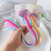 cartoon style rainbow  cloth handmade hair clip 1 piece