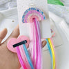 cartoon style rainbow  cloth handmade hair clip 1 piece