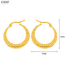 1 Pair Basic Simple Style Classic Style U Shape Geometric Round Plating Titanium Steel Earrings