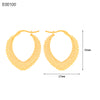 1 Pair Basic Simple Style Classic Style U Shape Geometric Round Plating Titanium Steel Earrings