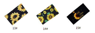 classic style sunflower colorful butterfly cloth hair band