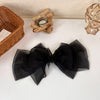 fashion bow shaped headdress women's floating oversized barrettes hairpin