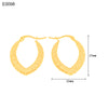 1 Pair Basic Simple Style Classic Style U Shape Geometric Round Plating Titanium Steel Earrings