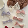 Women's Sweet Simple Style Bow Knot Cloth Hair Clip Hair Tie Brooches