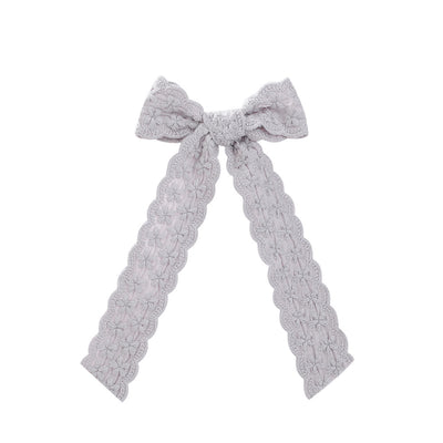 cute sweet flower bow knot cloth lace hair clip