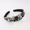 baroque style flower rhinestone inlay hair band