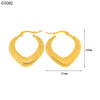 1 Pair Basic Simple Style Classic Style U Shape Geometric Round Plating Titanium Steel Earrings