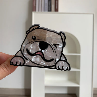 Cute Cartoon Dog Acrylic Medium Size Hair Claw Trendy Personality Hair Claw Shark Clip Hairpin Hair Ornaments Hair Accessories New