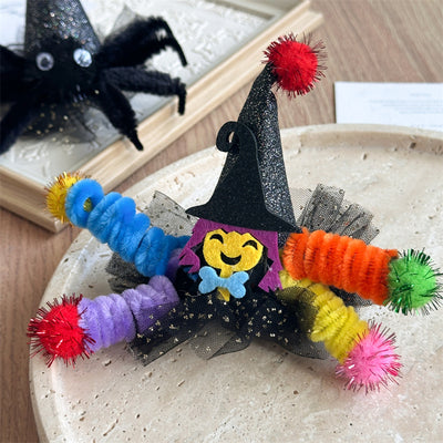 Children's Halloween Ghost Wizard's Hat Barrettes Baby Ghost Festival Clip Funny Pumpkin Hair Clip Side Clip Hair Accessories Headdress