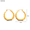 1 Pair Basic Simple Style Classic Style U Shape Geometric Round Plating Titanium Steel Earrings