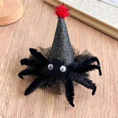 Children's Halloween Ghost Wizard's Hat Barrettes Baby Ghost Festival Clip Funny Pumpkin Hair Clip Side Clip Hair Accessories Headdress