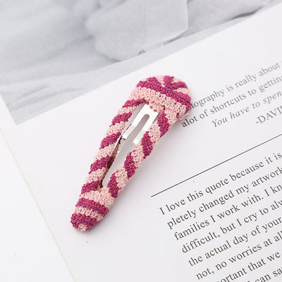 Women's Sweet Geometric Plush Hair Clip