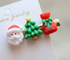 Christmas Fashion Girl'S Christmas Tree Arylic Hair Clip