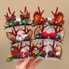 Christmas Cute IG Style Women's Antlers Plush Handmade Hair Clip