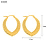 1 Pair Basic Simple Style Classic Style U Shape Geometric Round Plating Titanium Steel Earrings