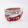 baroque style flower rhinestone inlay hair band