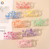 qiyue korean style summer fresh texture plastic hairpin fruit head clip cute girl heart back head hair claw headdress