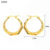 1 Pair Basic Simple Style Classic Style U Shape Geometric Round Plating Titanium Steel Earrings