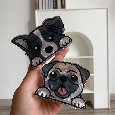 Cute Cartoon Dog Acrylic Medium Size Hair Claw Trendy Personality Hair Claw Shark Clip Hairpin Hair Ornaments Hair Accessories New