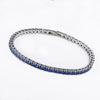 Shiny Geometric Titanium Steel Zircon Bracelets In Bulk