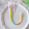 cartoon style rainbow  cloth handmade hair clip 1 piece