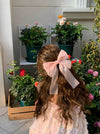 women's simple style bow knot cloth braid hair clip