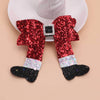 Christmas IG Style Girl'S Bow Knot Sequins Inlay Rhinestones Hair Clip