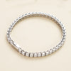 Shiny Solid Color 316L Stainless Steel  Zircon Tennis Bracelet In Bulk